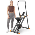 Foldable Stair Stepper Machine with Adjustable Handlebar & Pedals O472
