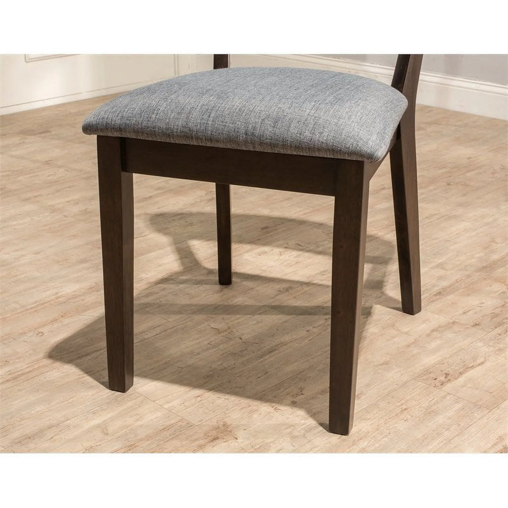 Gray Wood Rectangle Dining Table Metal Base A1130