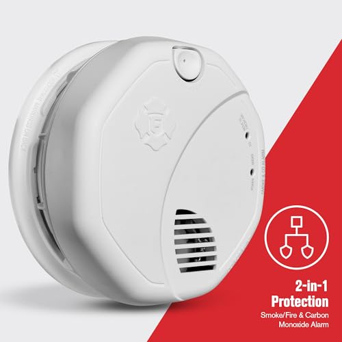 Battery Powered Z-Wave Smoke Detector & Carbon Monoxide Alarm R538