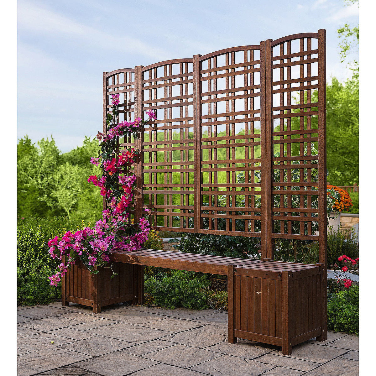 Large Outdoor Eucalyptus Privacy Trellis M166929
