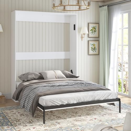 Dark Grey Murphy Bed with Wardrobe M372