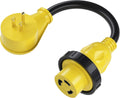30 Amp to 15 Amp RV Adapter Cord with Locking Connector, 12in Pack of 2 X94810
