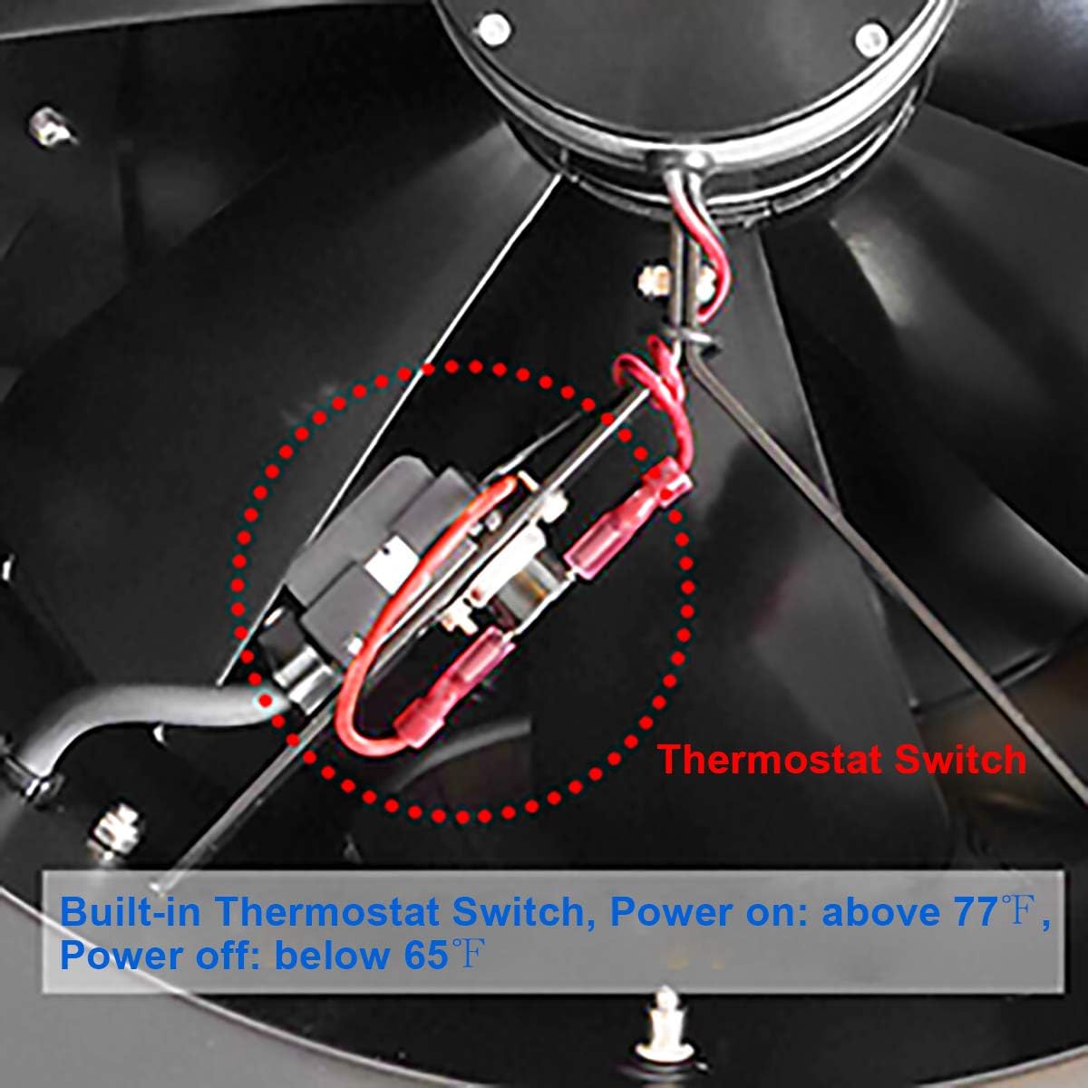 Solar Powered Exhaust Fan with Thermostat B47018