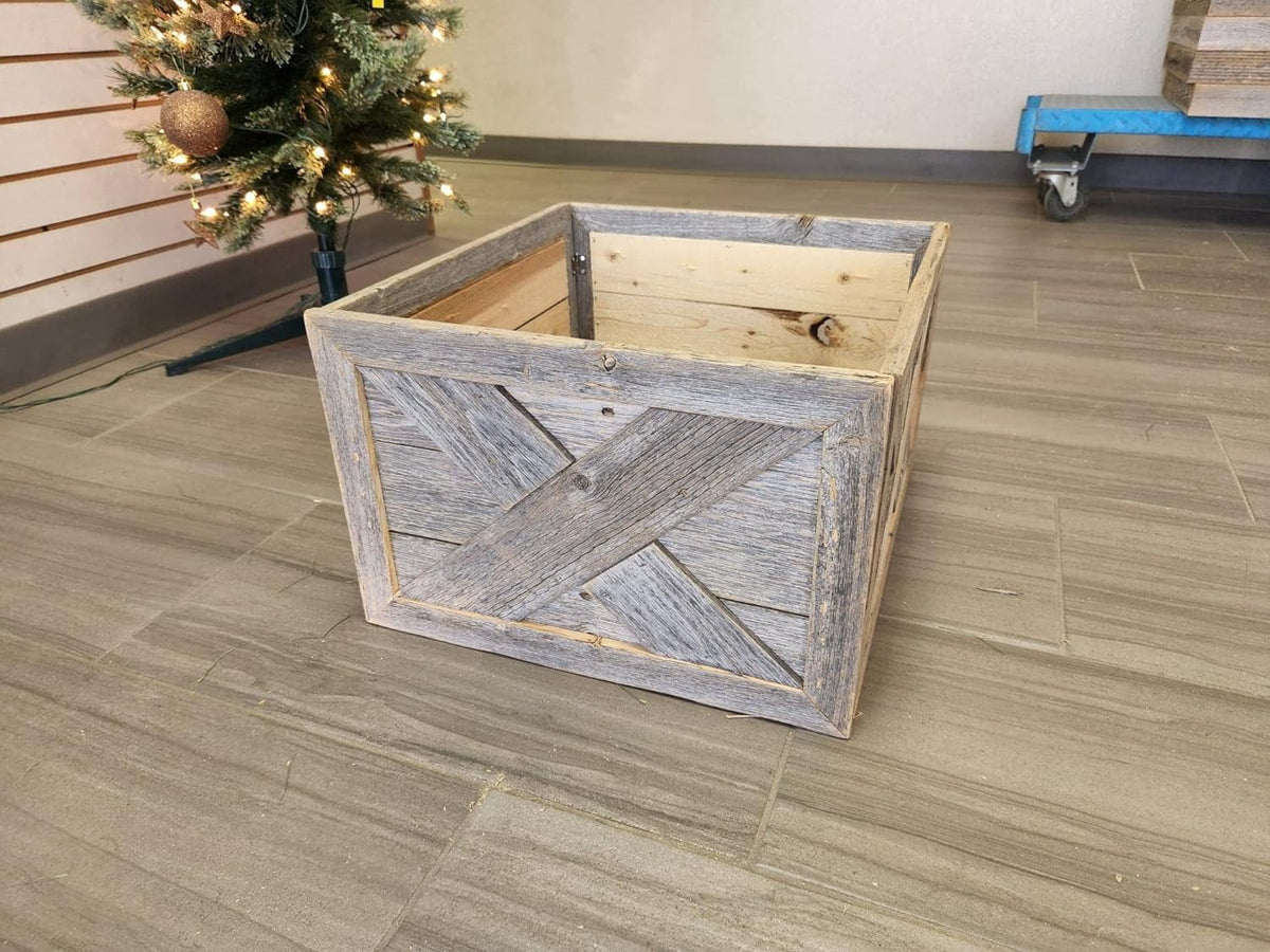 Reclaimed Wood Christmas Tree Collar U348