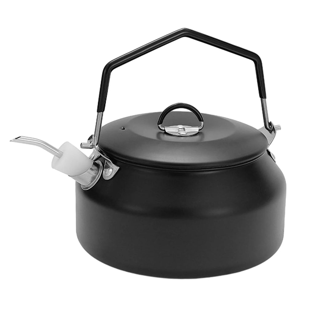 Black 1L Camping Water Kettle with Lockable Handle O960