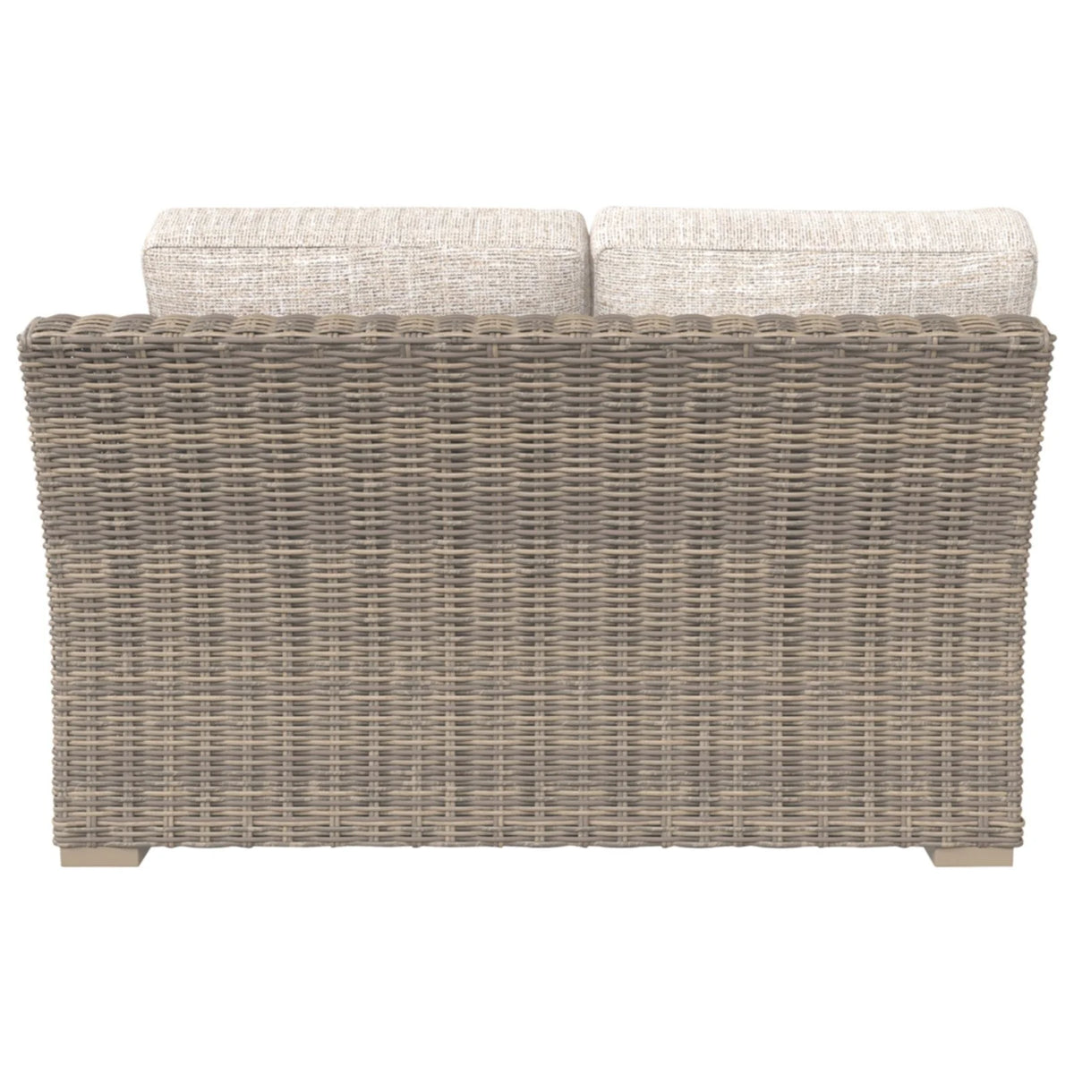 Beige 2 Piece Patio Loveseat Set Q786