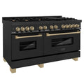 60 Dual Fuel Range in Black Stainless Steel R125925