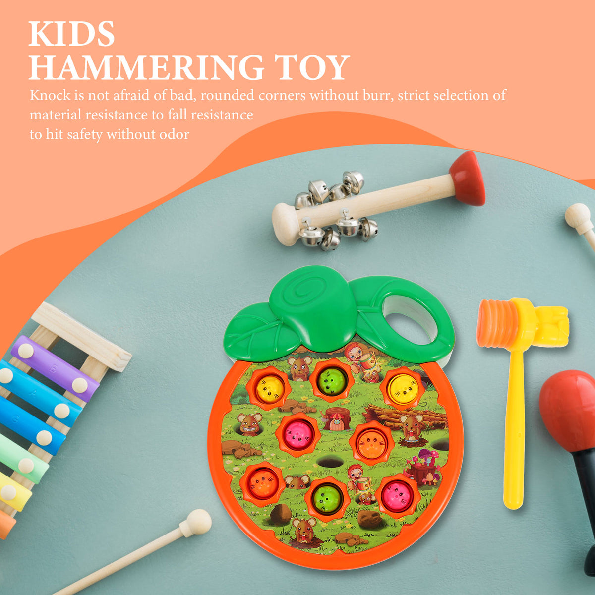 Hammering Toy Mole Game Educational Toys Kids Toddler V6697