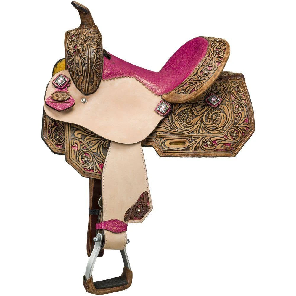 Azalea Leather Western Barrel Saddle R86718