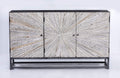 Solid Wood 3 Door Accent Cabinet V70511