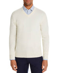Ivory Cashmere V-Neck Sweater I447