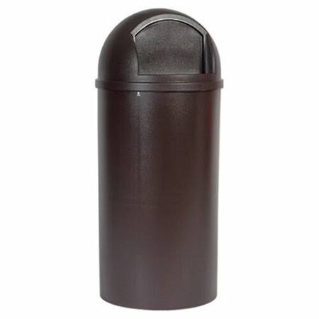 Round Polyethylene 25 Gal Brown Container T99231