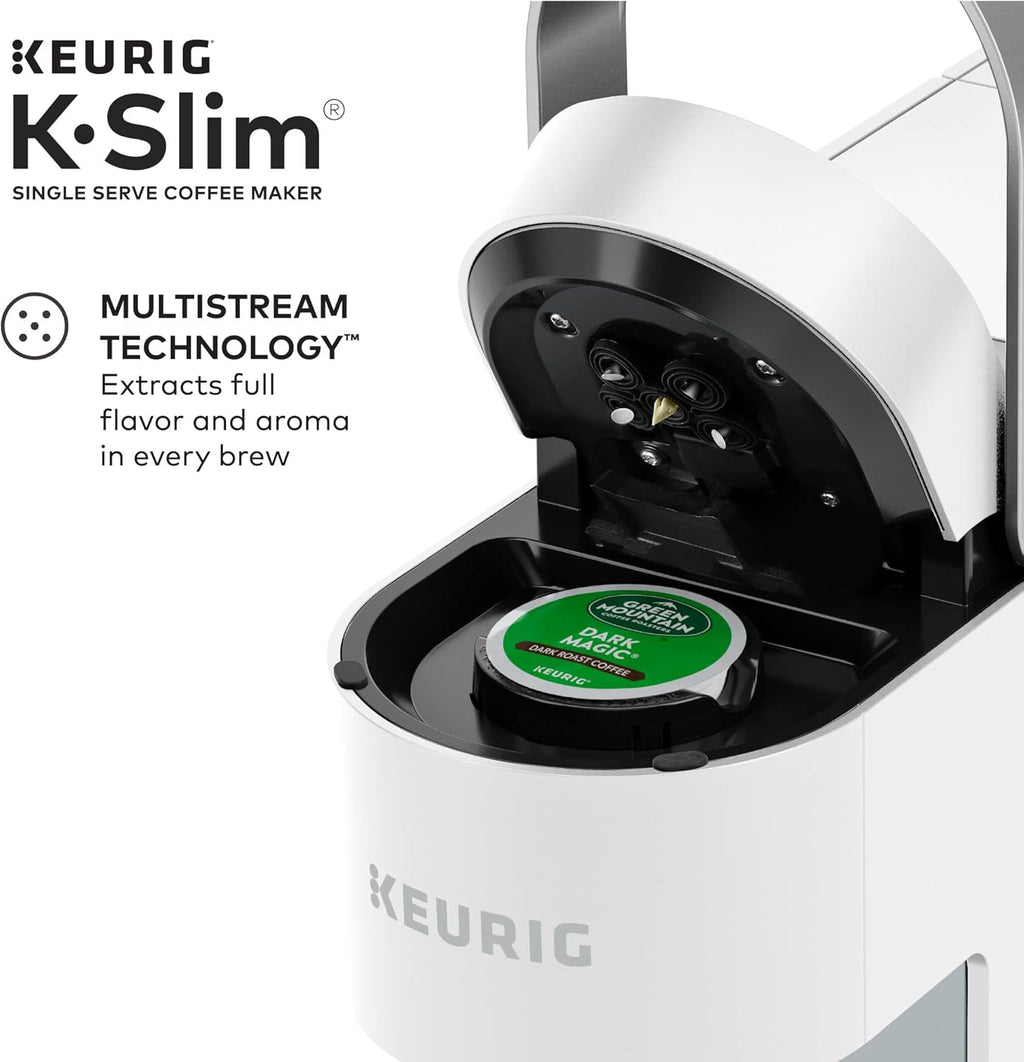 White Single Serve K-Cup Pod Coffee Maker & Black Single Serve Coffee Maker G27957