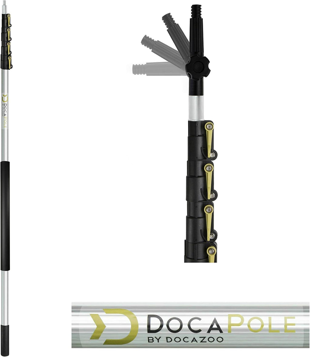 Hard Bristle Scrub Brush with Telescopic Extension Pole W8803