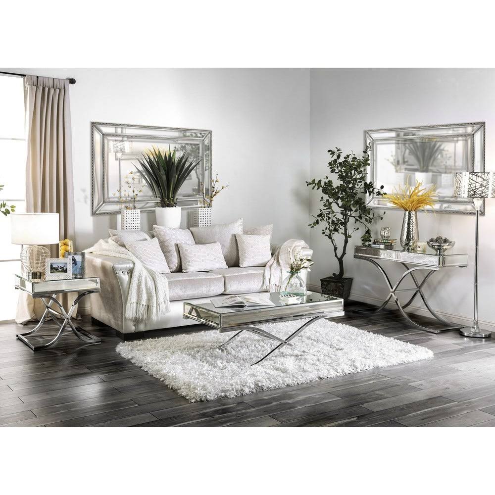 Chrome Metal Sofa Table Z966