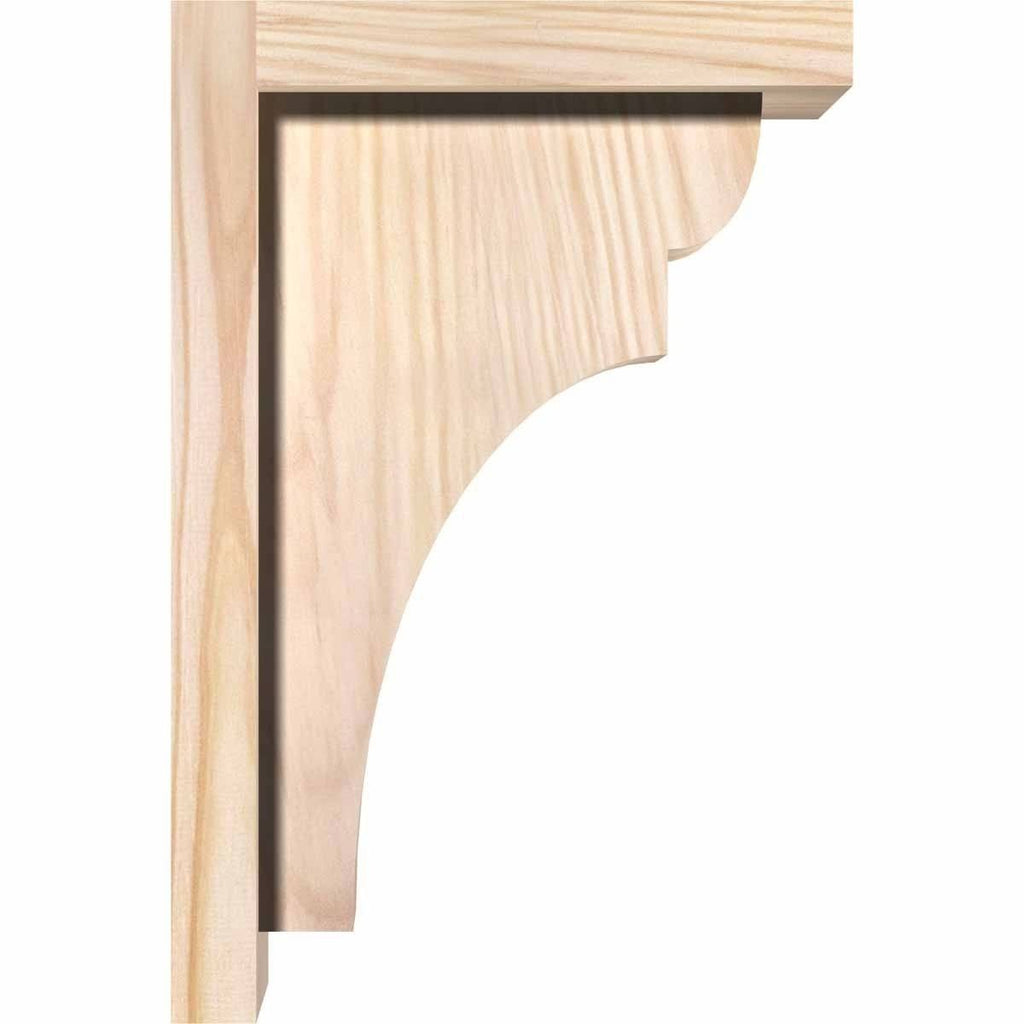Yorktown Smooth Corbel with Backplate, Douglas Fir U9607