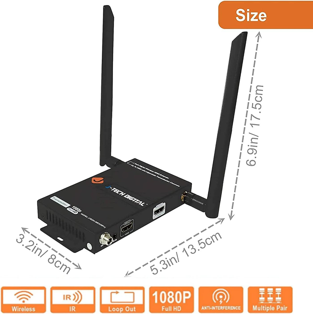 Wireless HDMI Extender Receiver Only Q639