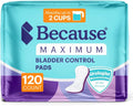Incontinence Pads for Women, Maximum Absorbency, 120 Count J1065