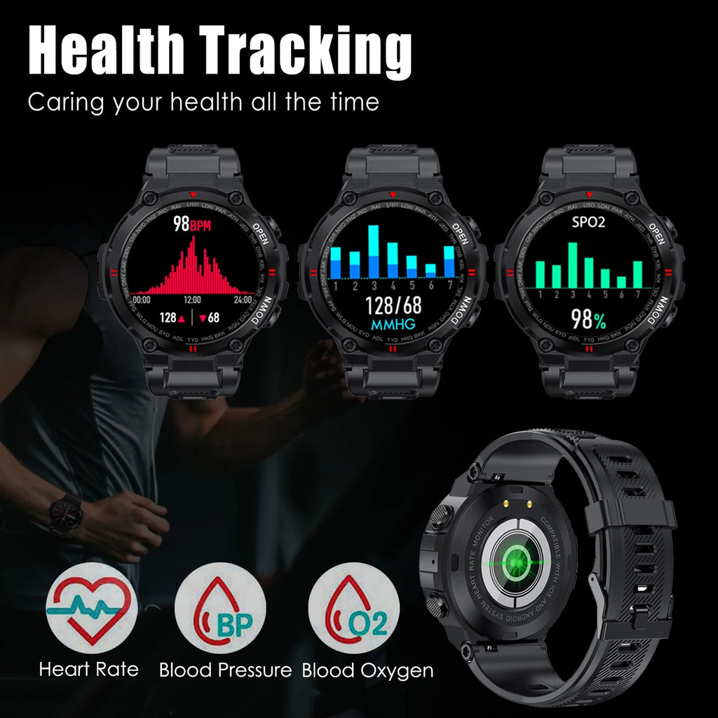 1.3'' HD Touch Screen Tactical Smartwatch K7761