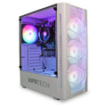 Whiteout Gaming PC Desktop Computer AMD Ryzen 5 5600G 16GB DDR4 128GB SSD 1TB HDD Q397910