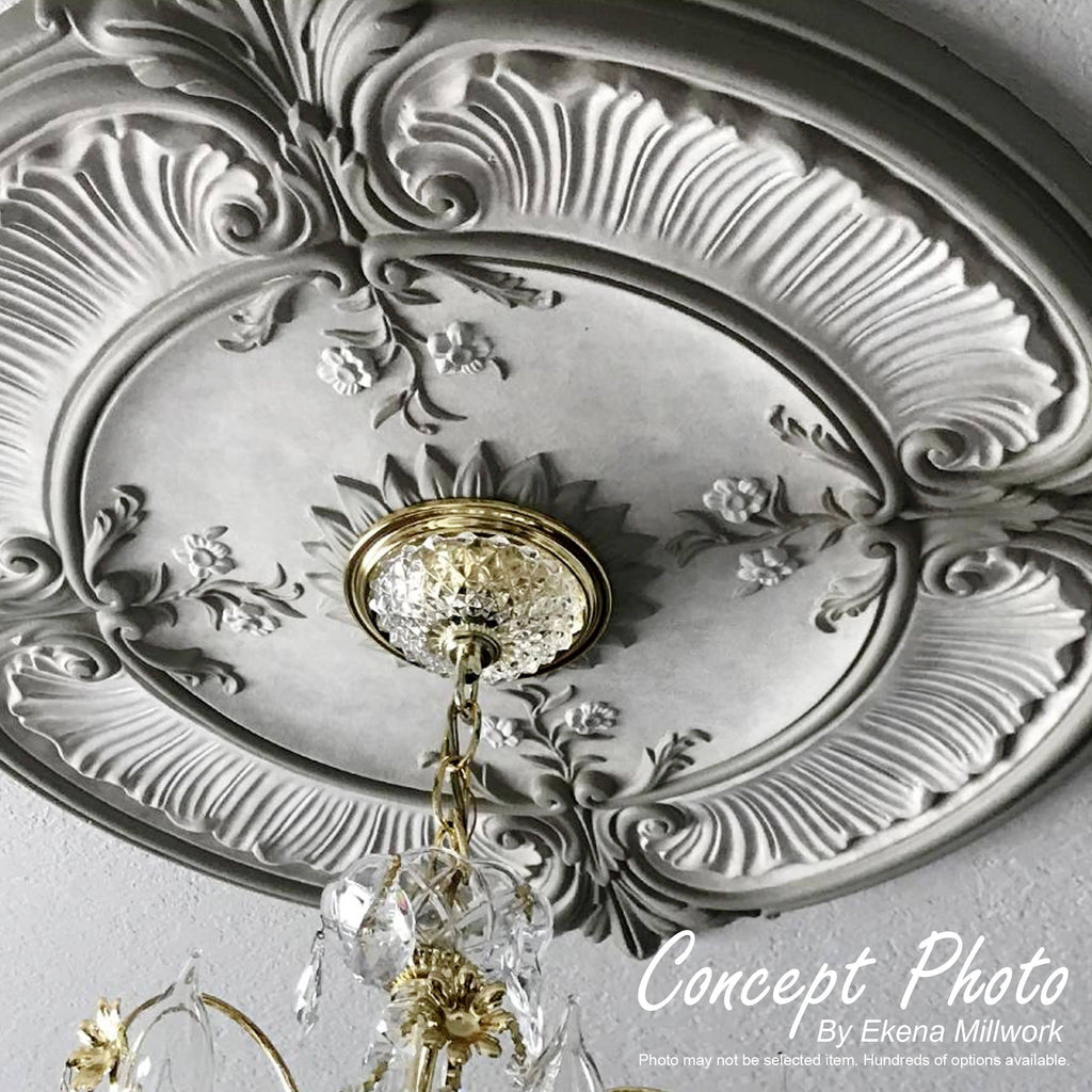 Hand-Painted Ceiling Medallion E489618