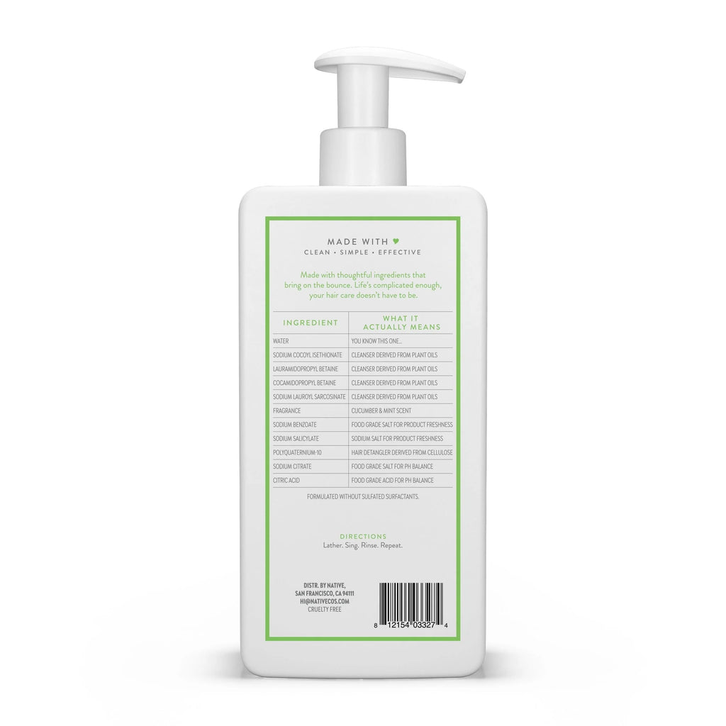 Volumizing Shampoo Cucumber & Mint Sulfate & Paraben Free 16.5 oz Q682358