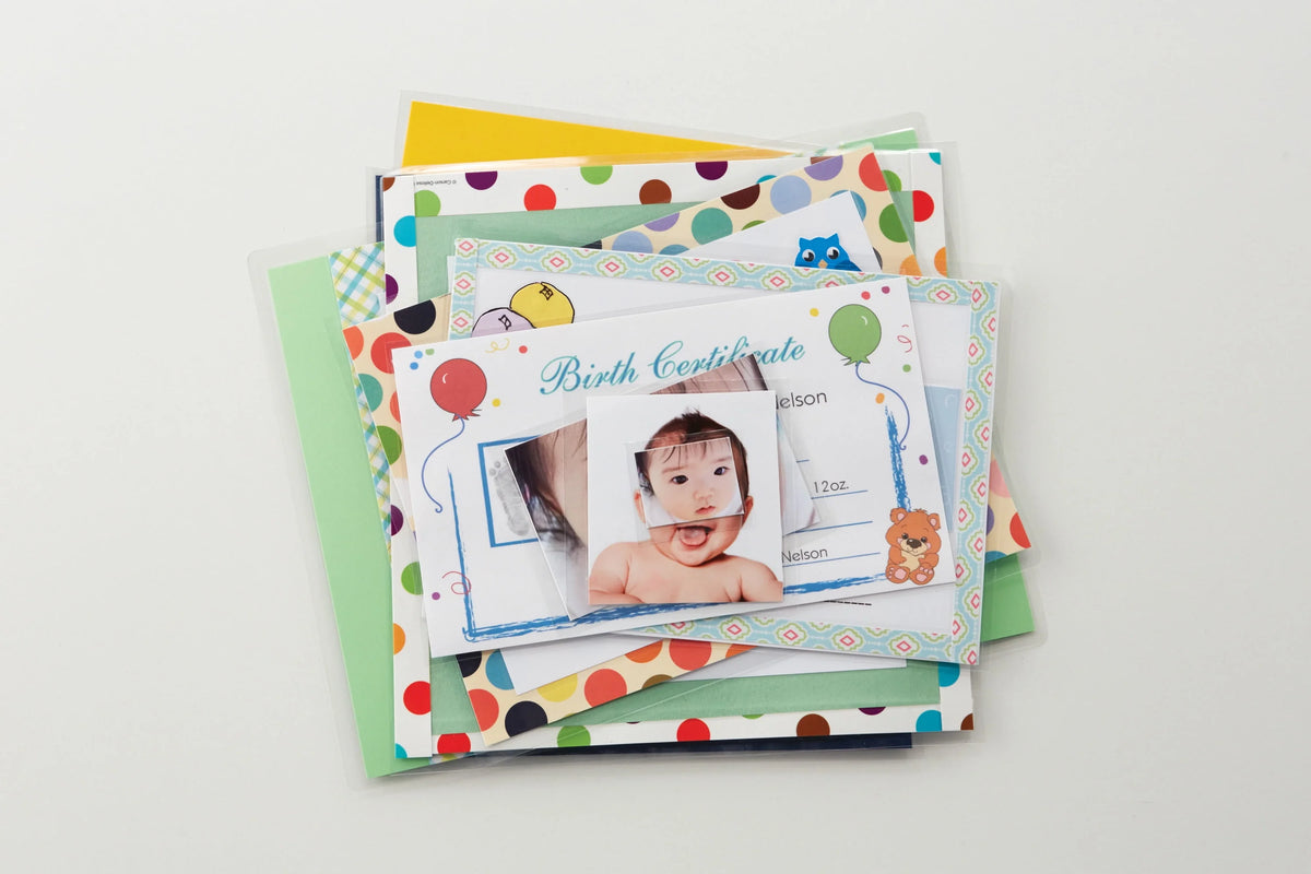 Self-Sealing Photo Laminating Sheets Gloss 5 x 7 5 Sheets E1514