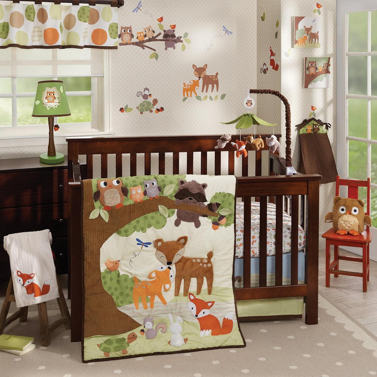 Multicolor Forest Animals Musical Baby Crib Mobile G88909