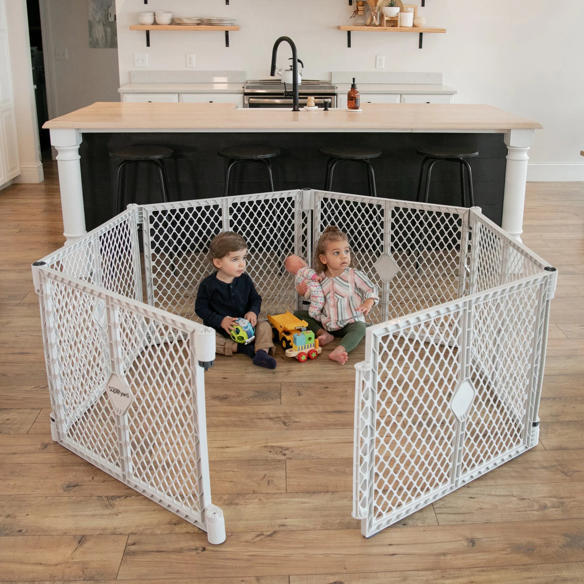 Gray Plastic Baby Play Yard F684414