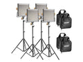 4 Packs Dimmable Bi-Color 480 LED Video Light and Stand Lighting Kit J7305