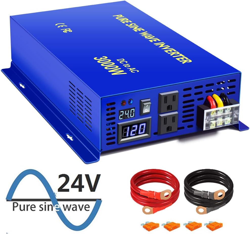 Pure Sine Wave Power Inverter 3000W 24V DC to AC 110V G800