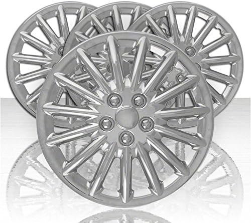 17' Chrome ABS 15 Spoke Hubcap Wheel Covers (Push-on) Q863