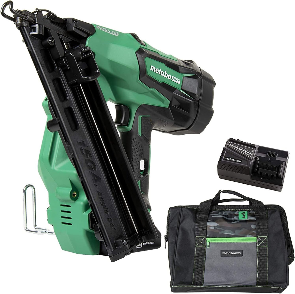 18V Brushless 15 Gauge Cordless Finish Nailer Kit T40894