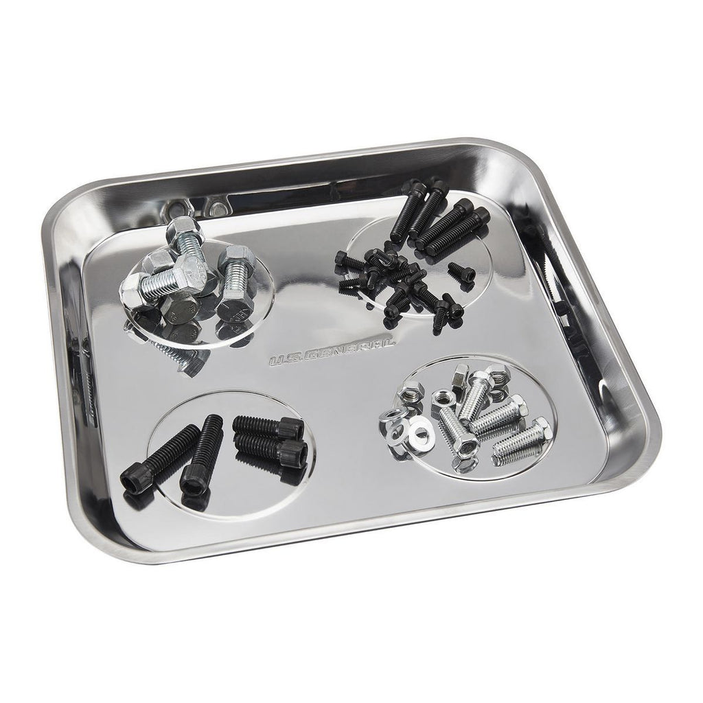 10-1/2 in. x 11-1/2 in. Magnetic Stainless Steel Parts Tray A693921