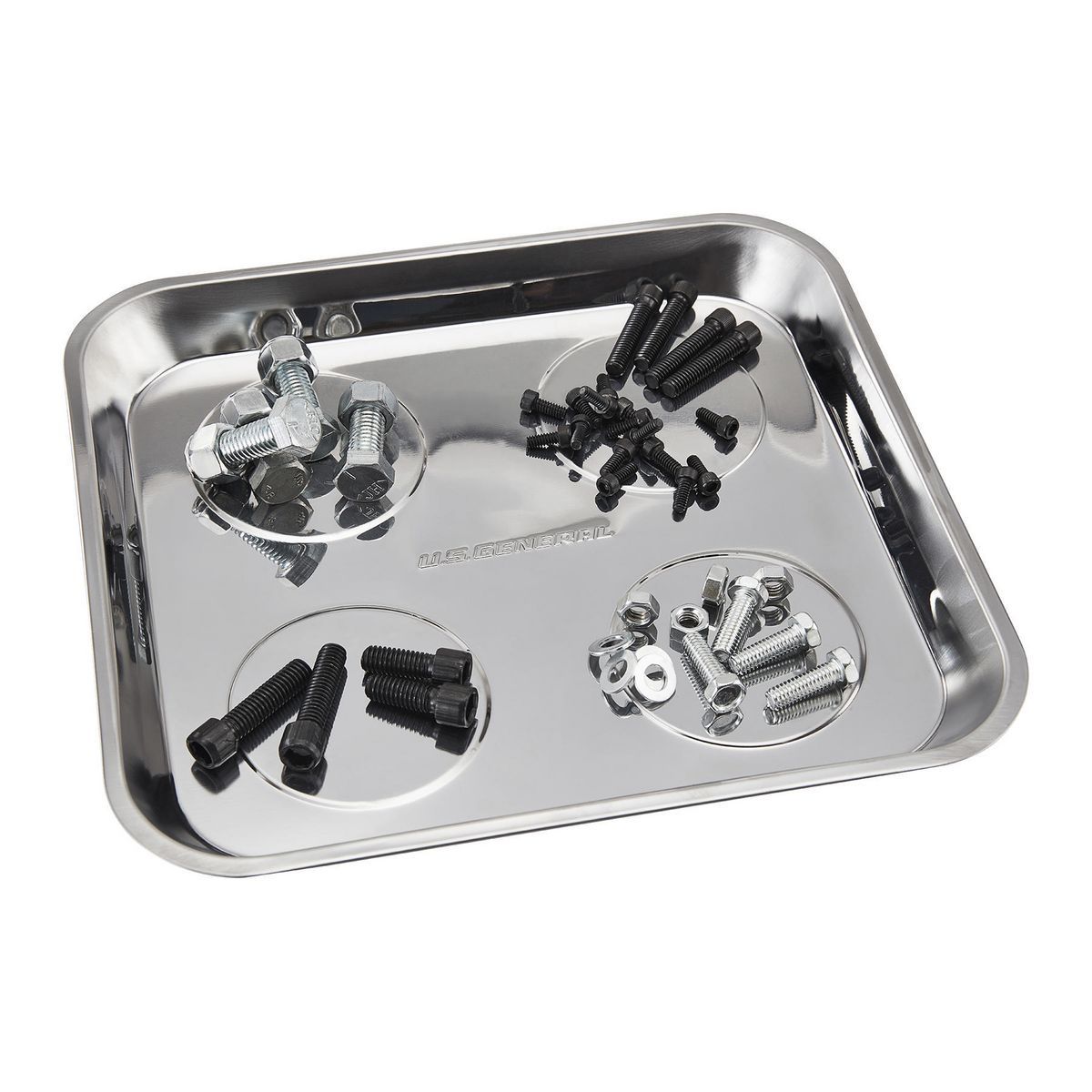 10-1/2 in. x 11-1/2 in. Magnetic Stainless Steel Parts Tray A693921