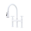 Bridge Kitchen Faucet with Pull Down Sprayer C217