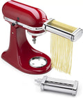 White Pasta Press Attachment with 6 Interchangeable Pasta Plates I2103