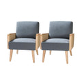 Blue Cane Accent Chair (Set of 2) B972228
