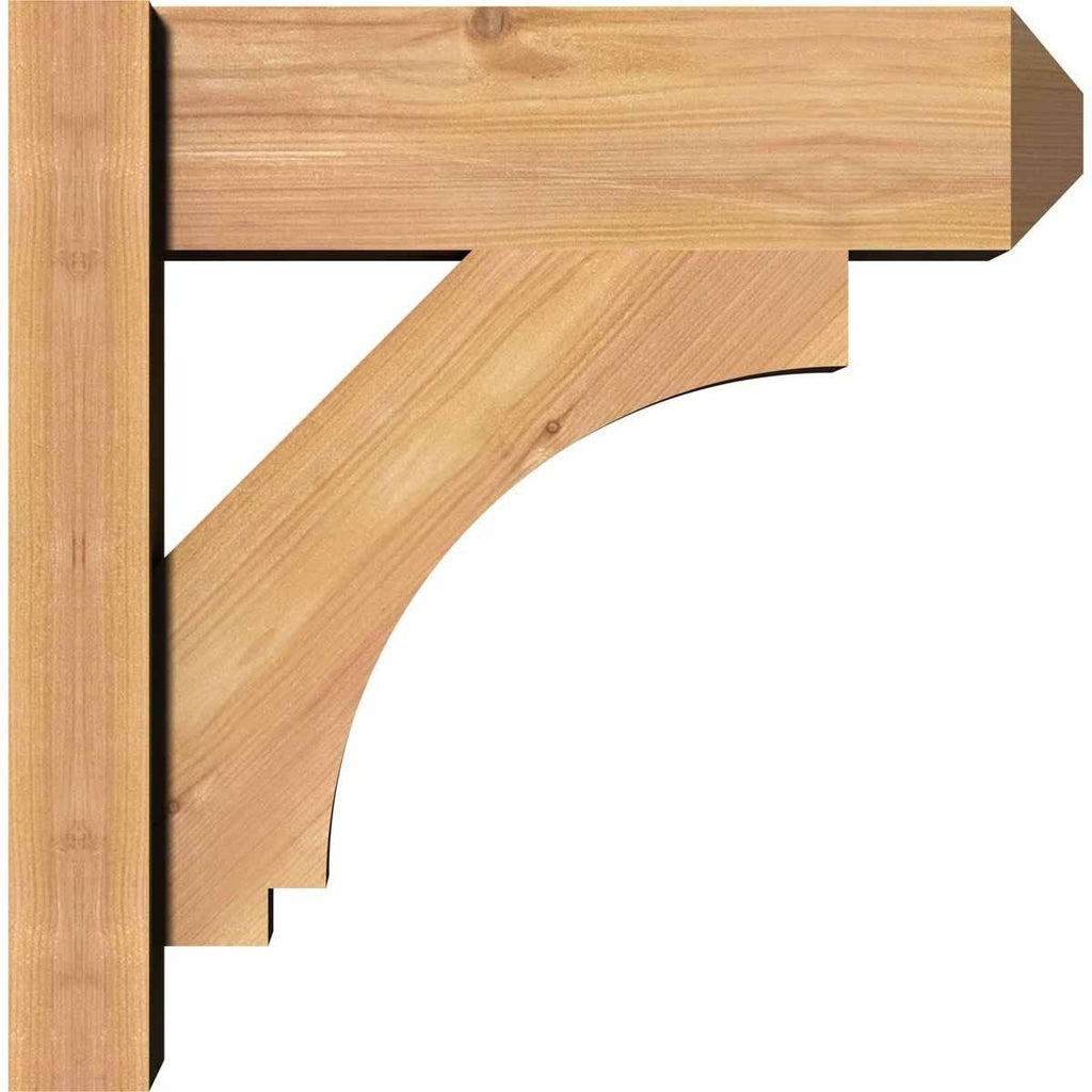 7 1/2x22W x 32x22D x 44x22H Imperial Smooth Craftsman Outlooker, Western Red Cedar U902