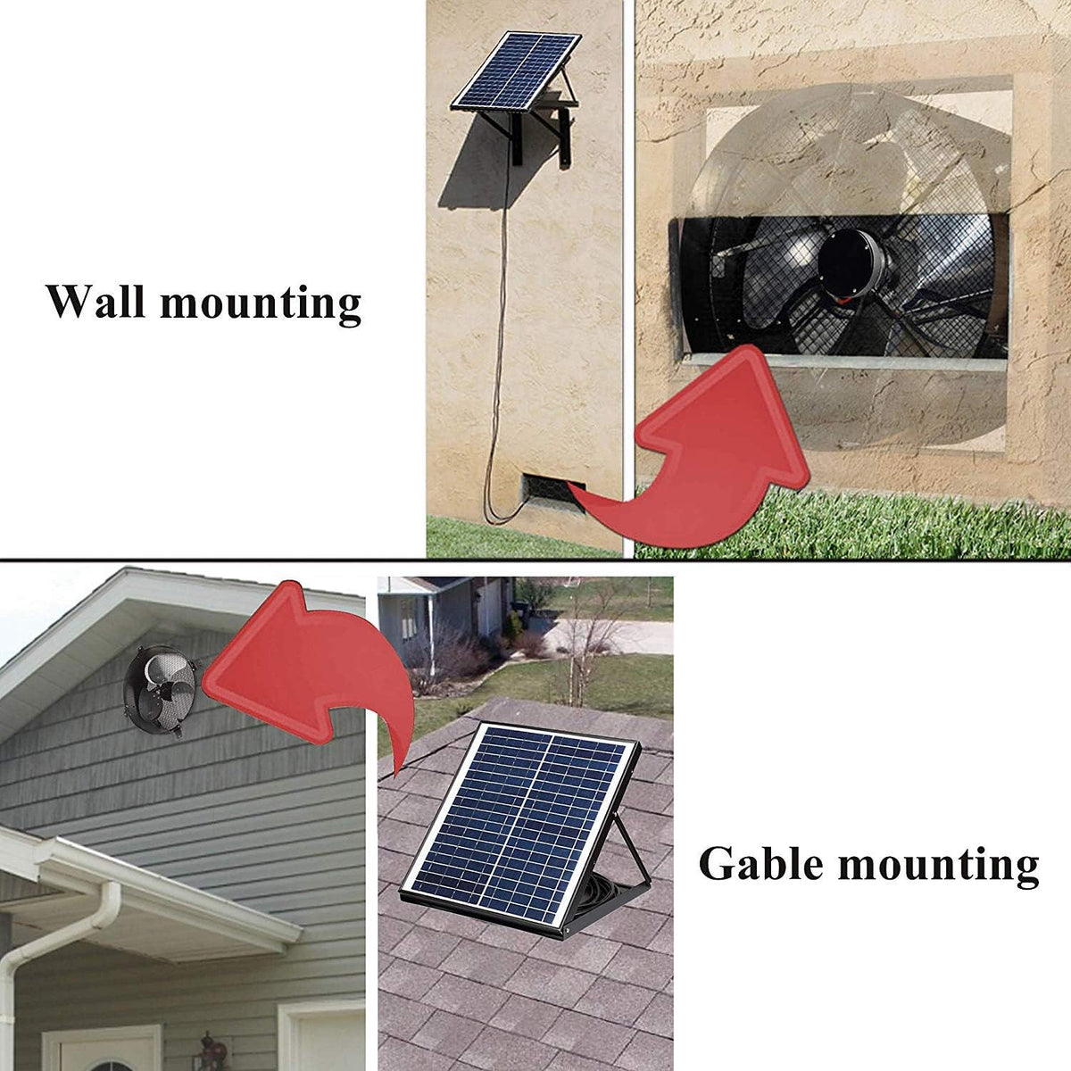 Solar Powered Exhaust Fan with Thermostat B47018