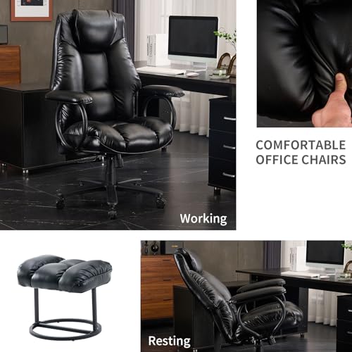 Dark Brown High Back Ergonomic PU Leather Office Chair D2528