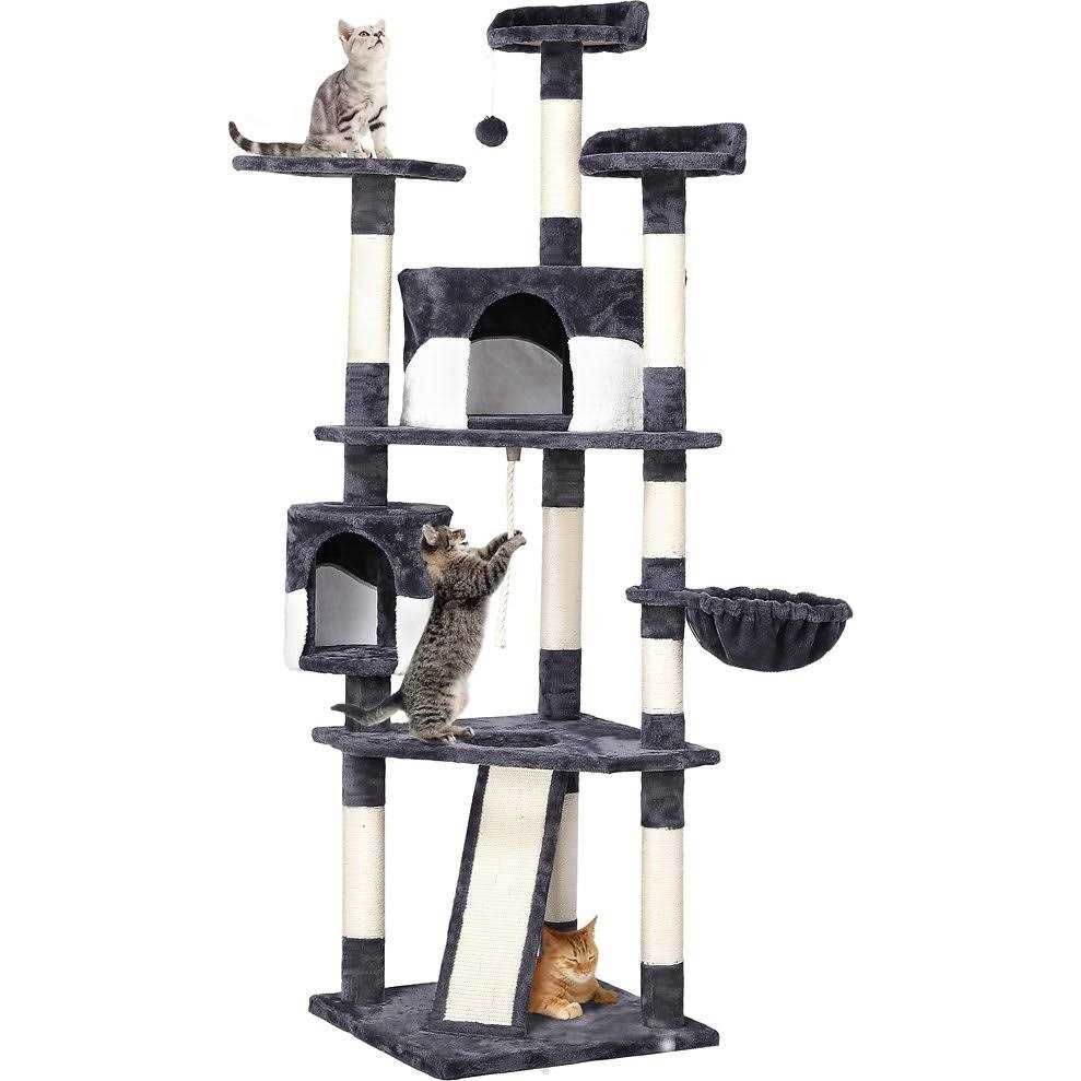 79-in Plush Cat Tree Condo Q5248