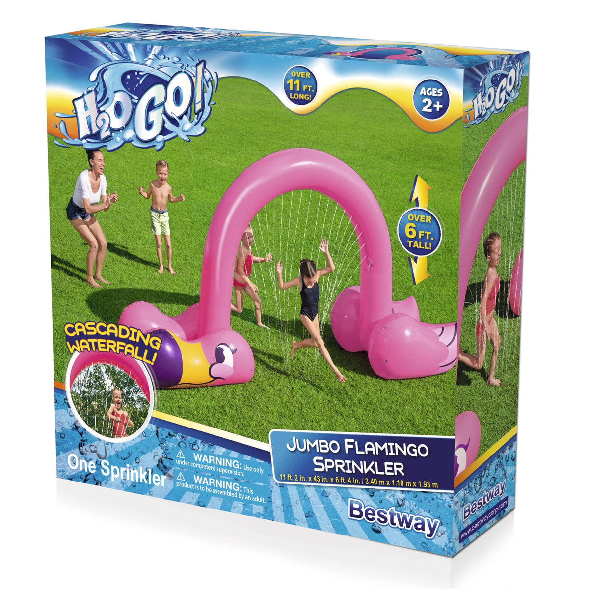 Pink Flamingo Inflatable Sprinkler Arch D375