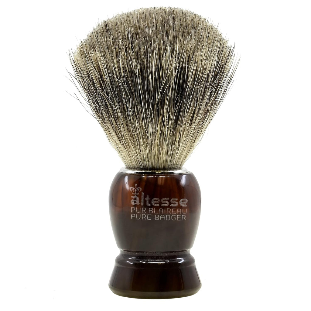 High Mountain White Badger Shaving Brush Q469