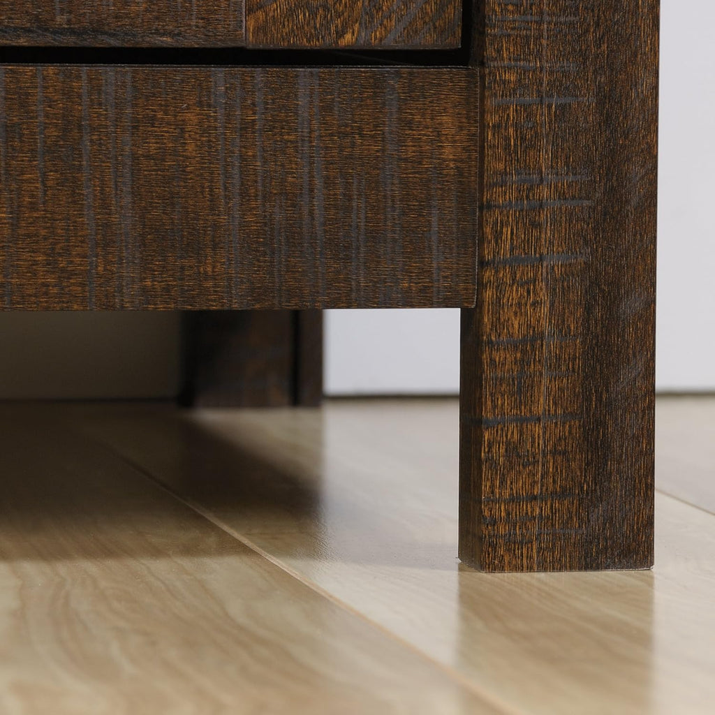 Rustic Walnut Storage Cabinet C615201