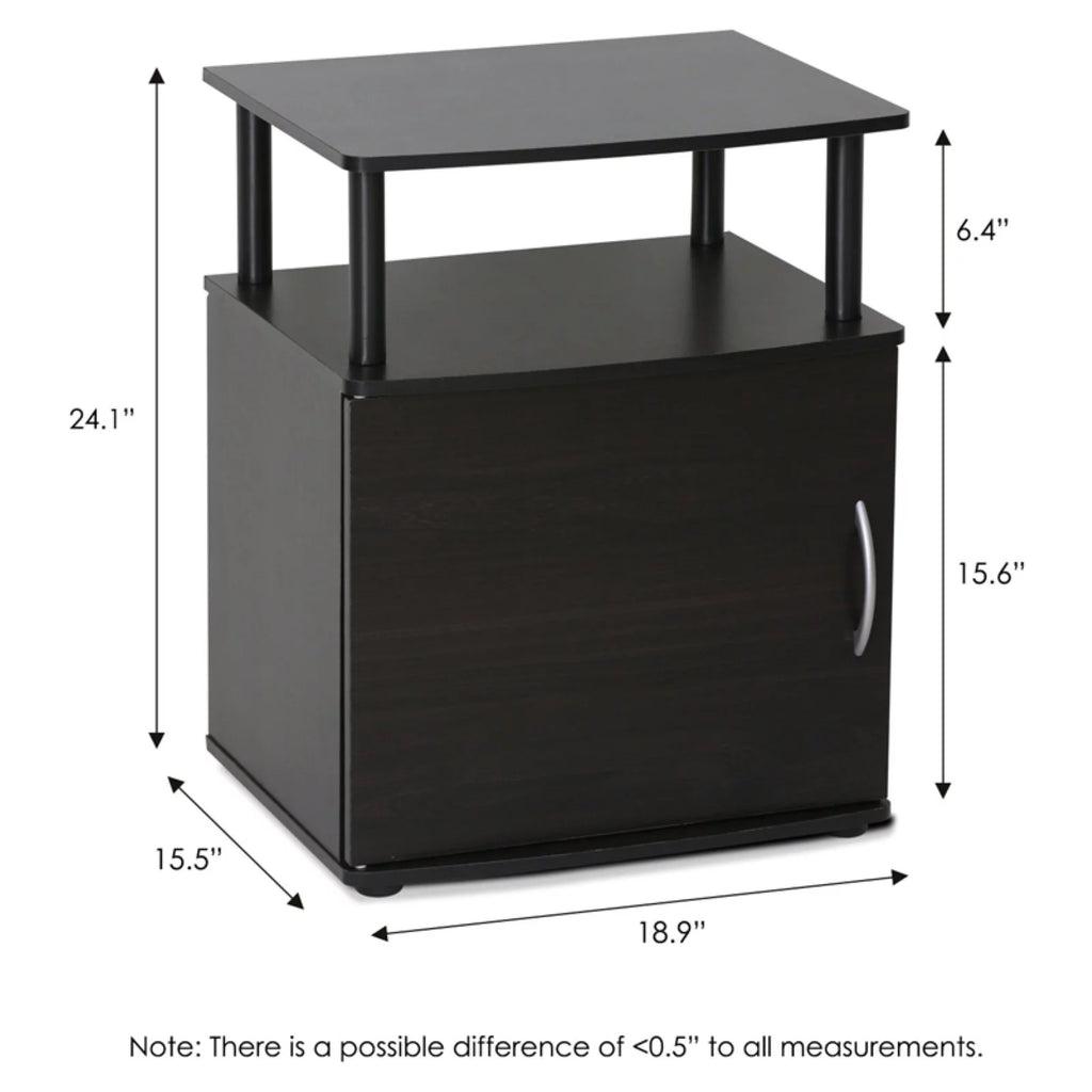 Black Engineered Wood End Table Set of 2 O9889