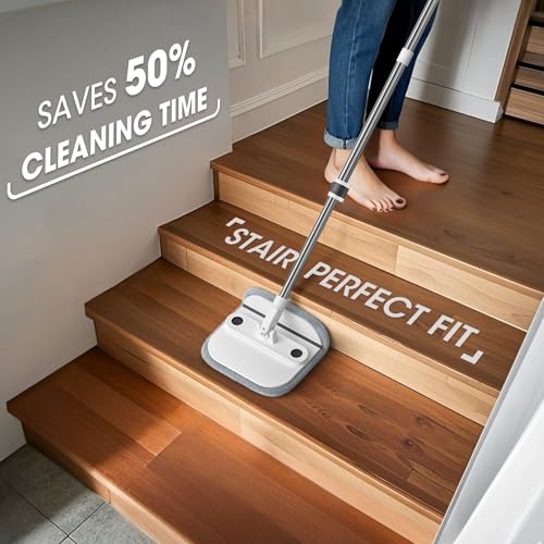 Spin Mop and Bucket Set with Separate Dirty Water System A6745