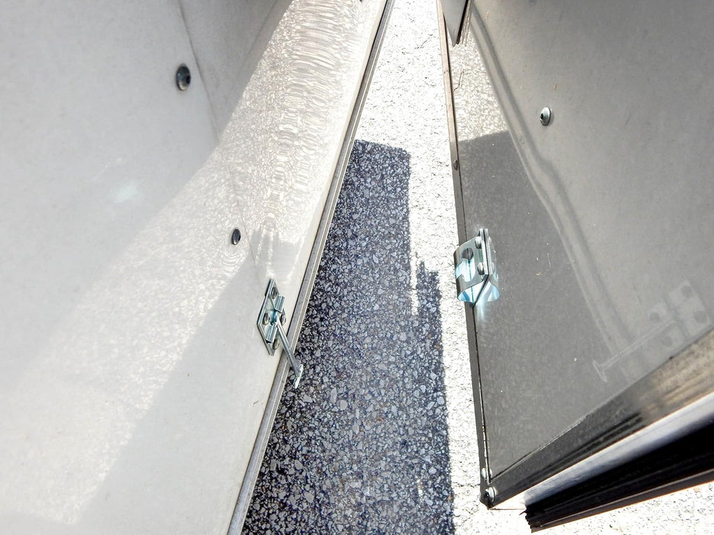 8 Metal T-Style Door Holder Zinc Plated Steel Pack of 2 X4752