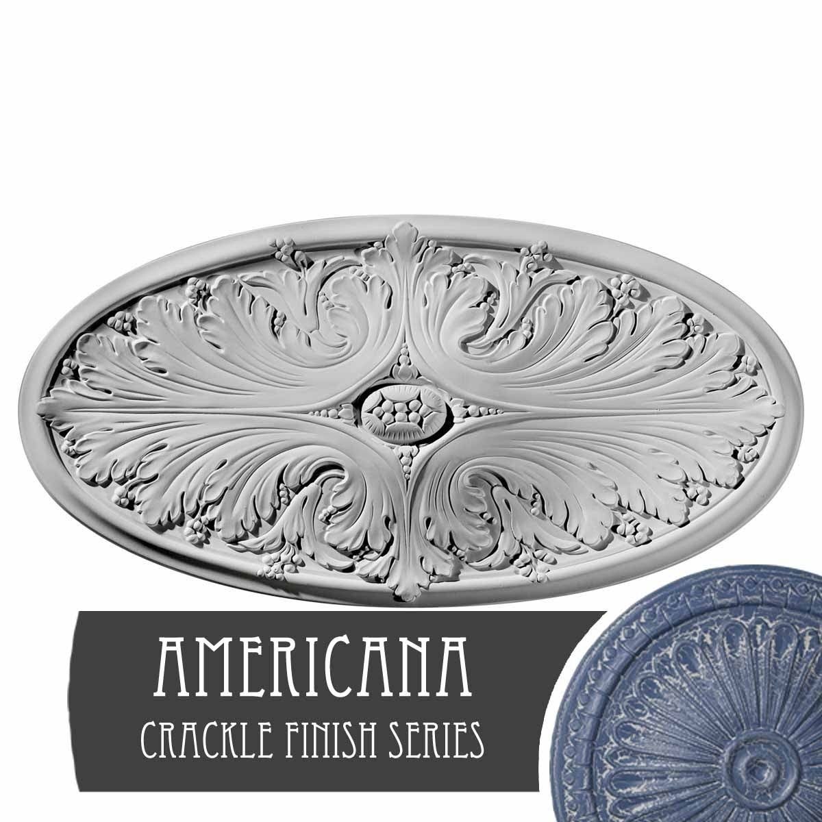Hand-Painted Ceiling Medallion E489618