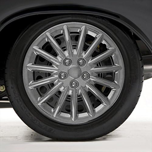 17' Chrome ABS 15 Spoke Hubcap Wheel Covers (Push-on) Q863